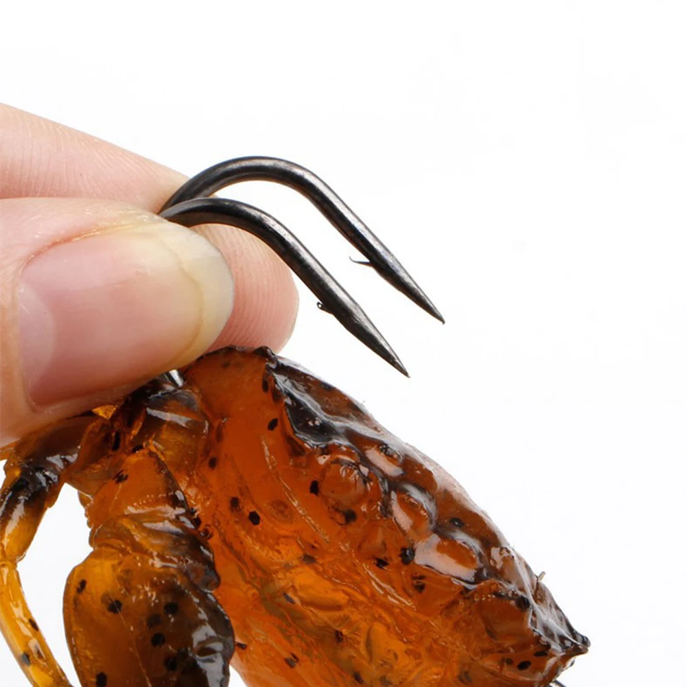 

10cm Saltwater 3D Crab Lures Bass Wrasse Cod Sea Fishing Hook Tackle simulationBait crab shape Exquisite Creative