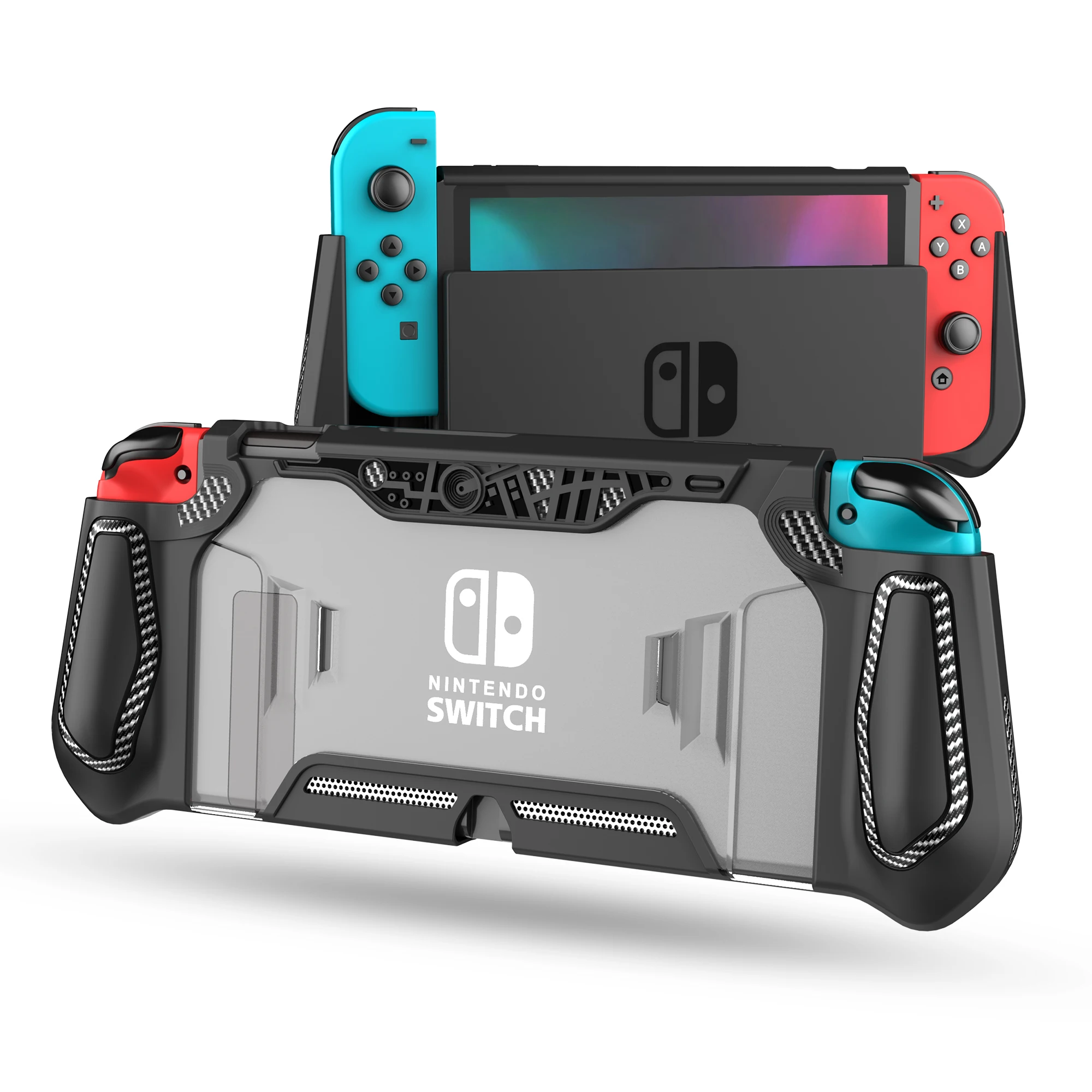 Оригинальный чехол LeYu Nintendo Switch цветной милый крутой с лезвиями мягкий из ТПУ
