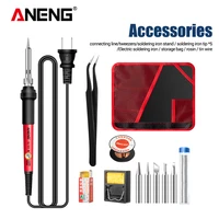 60w electric soldering iron station 220v 110v temperature adjustable welding soldering tips tools accessories repair tools