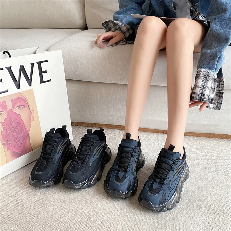 

New Winter Women's Shoes Genuine Leather Non-Slip Running Female Sneakers Platform Plus Velvet Warm Fashion Casual Sports Shoes