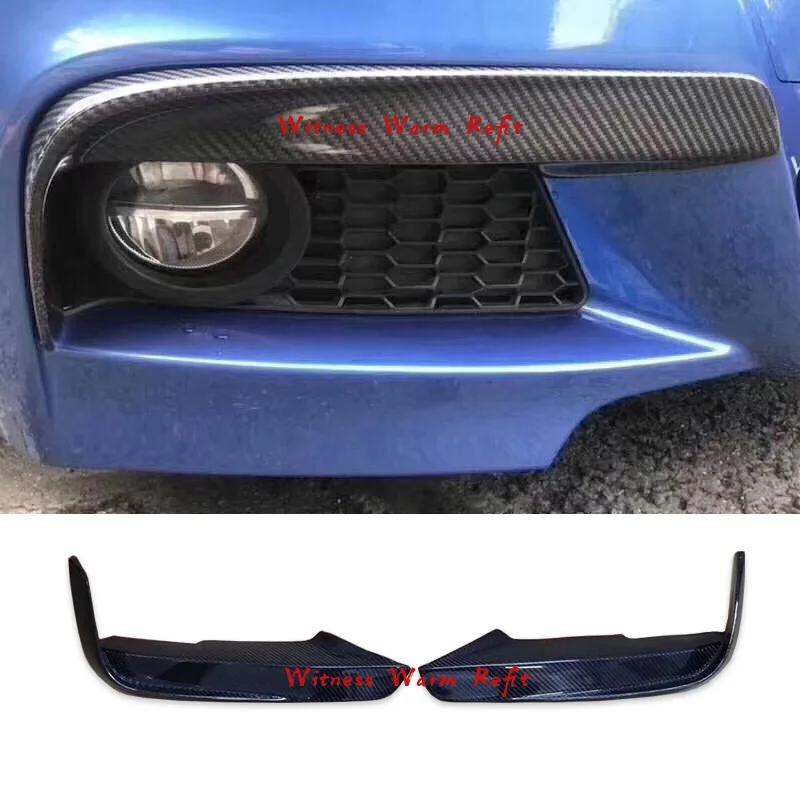 Разветвители для переднего бампера автомобиля из настоящего углеродного