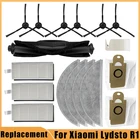 Новинка, Набор тканевых пылесборников для швабры, основная щетка, боковая щетка, запчасти для HEPA-фильтра, подходит для Lydsto R1