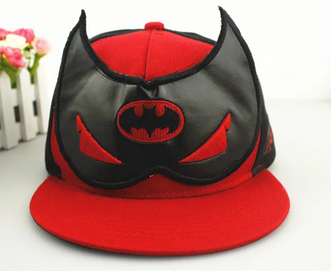 Хип хоп бейсболки Детские летние шляпы от солнца Бэтмен Металл Хлопок Акрил Casquette