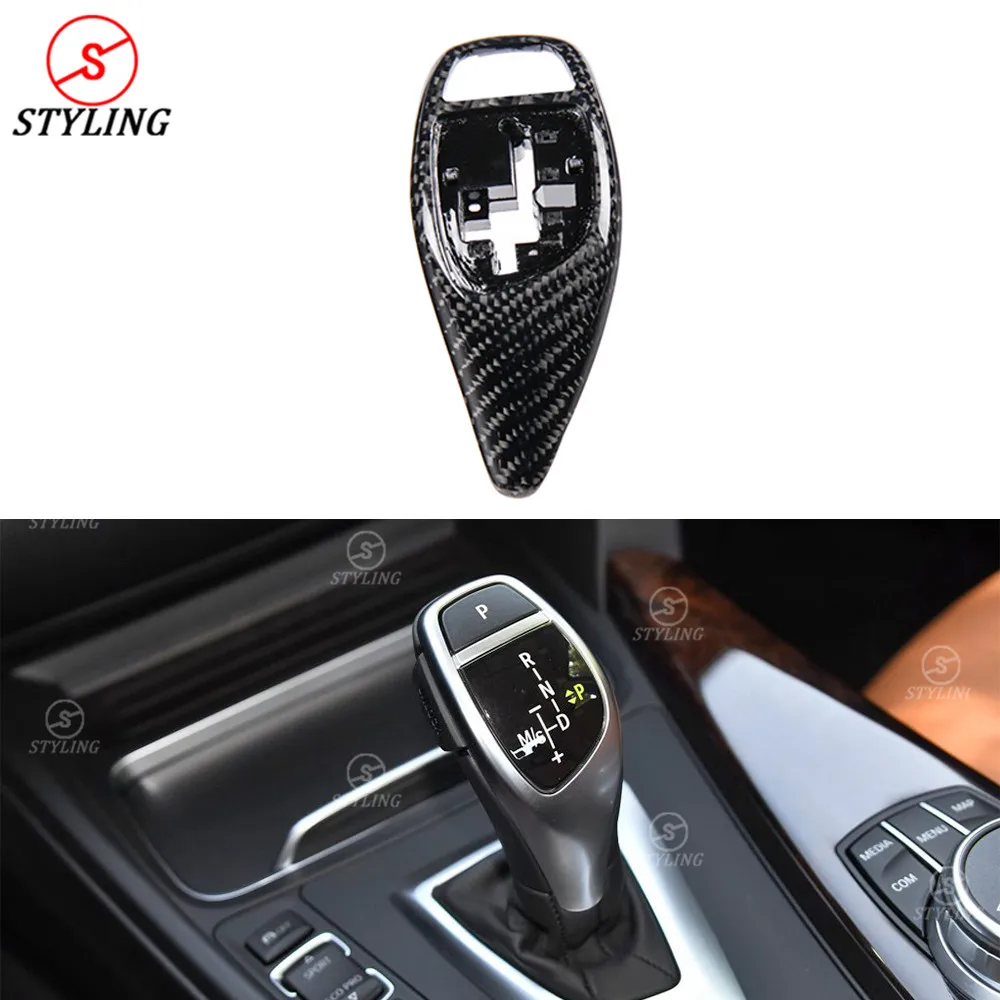 Чехол для рычага переключения передач BMW F36 F30 F33 F15 F25 F26 F01 F20 F32 F10 углеродная основа
