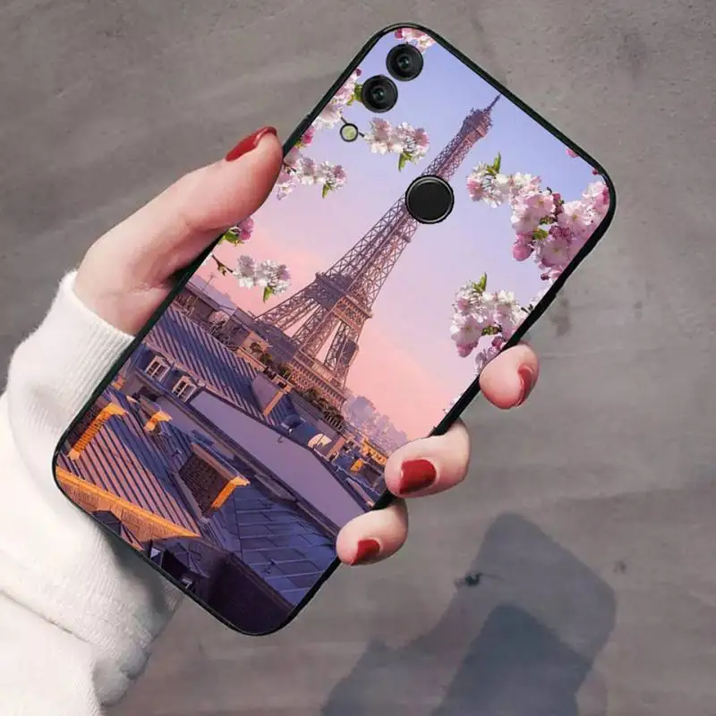 

Romantic Paris Eiffel ToweR Phone Case For Huawei Honor 7C 7A 8X 8A 9 10 10i Lite 20 NOVA 3i 3e