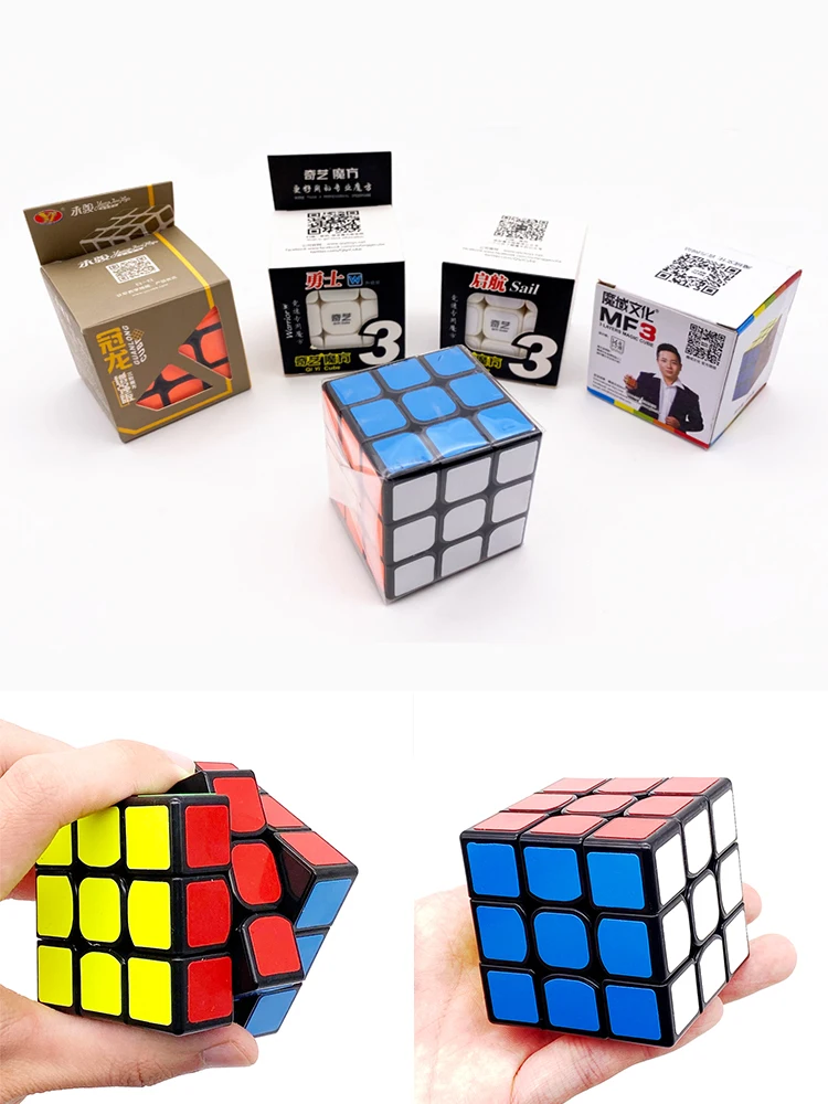 3x3x3 скоростной куб, наклейка, профессиональные Волшебные пазлы, нео куб, развивающий куб, игрушки для детей, детские головоломки, подарки