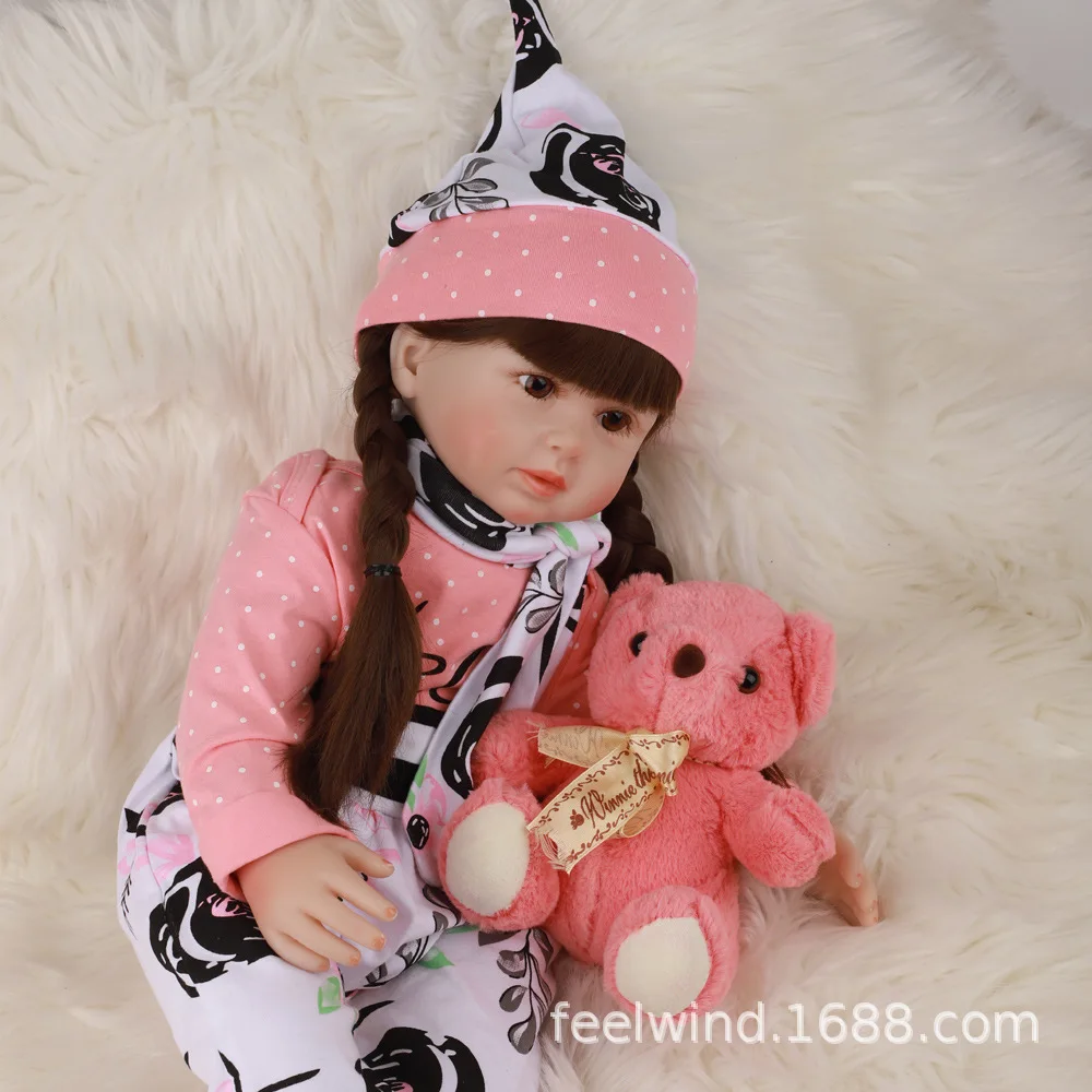 

Reborn Kit Reborn Baby Vinyl Kit 23 Inches June Sleeping Unpainted Unfinished Doll Parts DIY Blank Reborn Vinyl Doll Kit