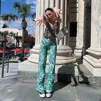 tie dye y2k pant women sexy printed high waisted wide leg trouser summer casual vintage baggy e girl straight pants hip hop 2021