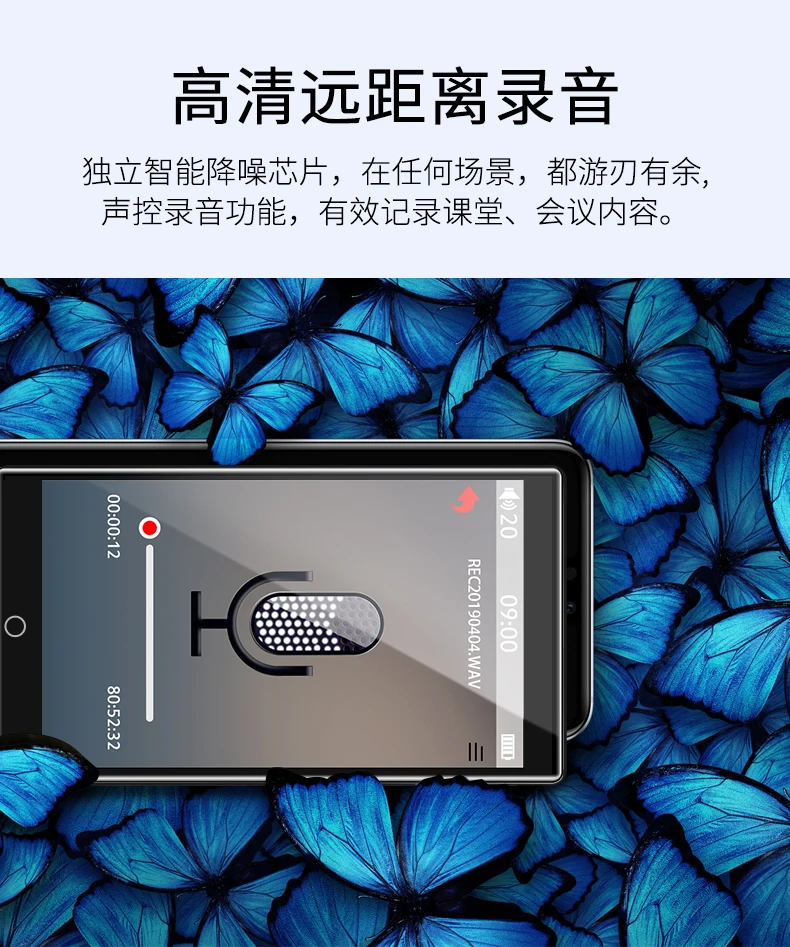 Новинка года! mp3-плеер с сенсорным экраном, 8 Гб, поддержка Bluetooth, FM радио, запись, электронная книга, видео плеер с динамиком
