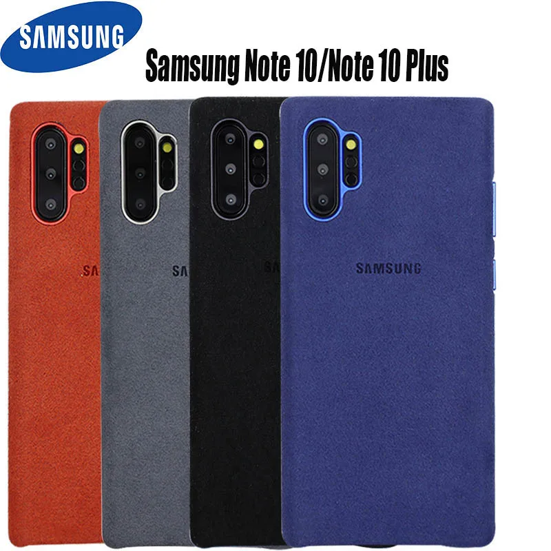 Чехол для samsung Galaxy Note 10 Plus Официальный Оригинальный чехол из натуральной замши