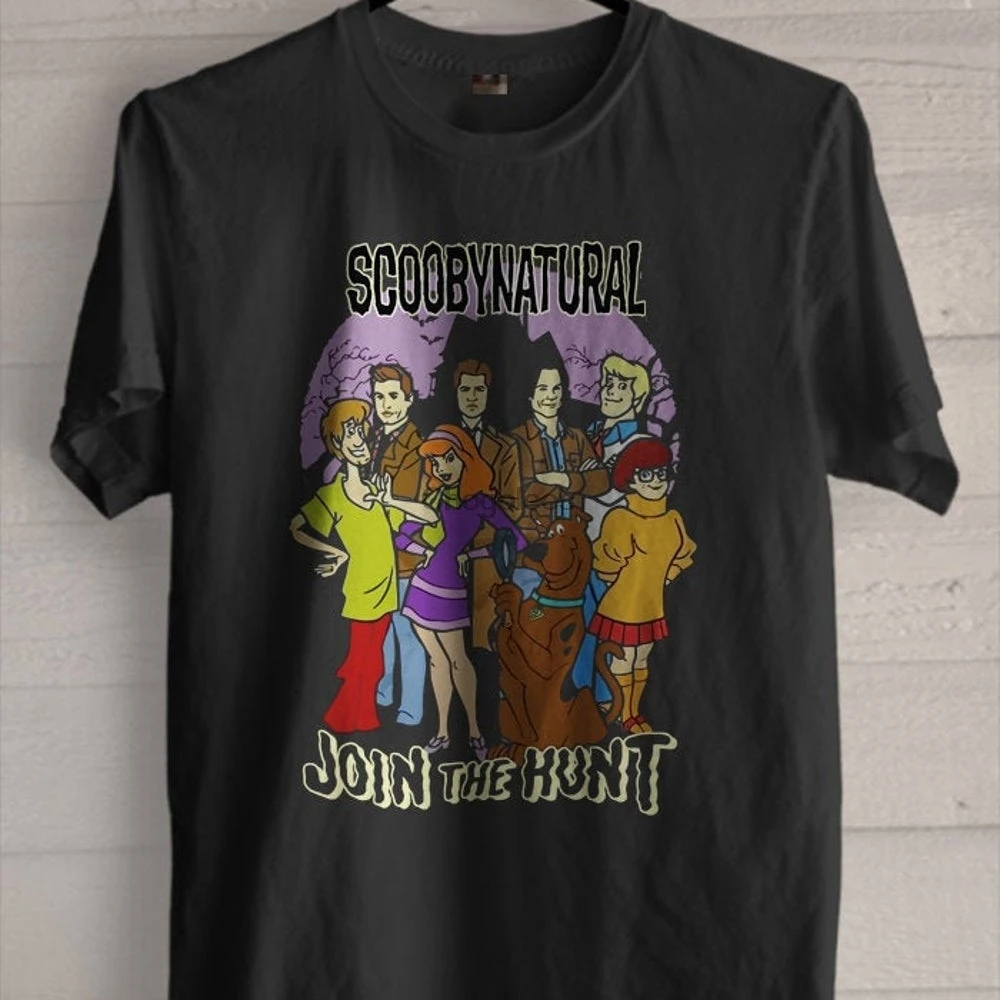 Футболки ScoobyNatural Scooby сверхнатуральные смешные футболки Унисекс Взрослые и