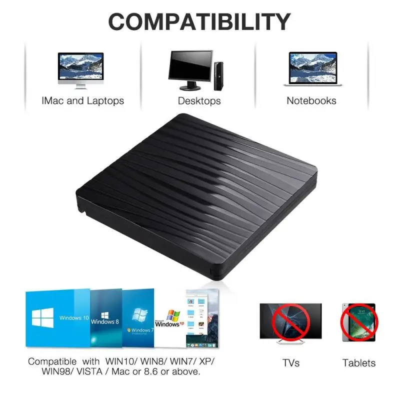 Внешний DVD накопитель USB 3 0 с разъемом Type C|Компьютерные кабели и разъемы| |