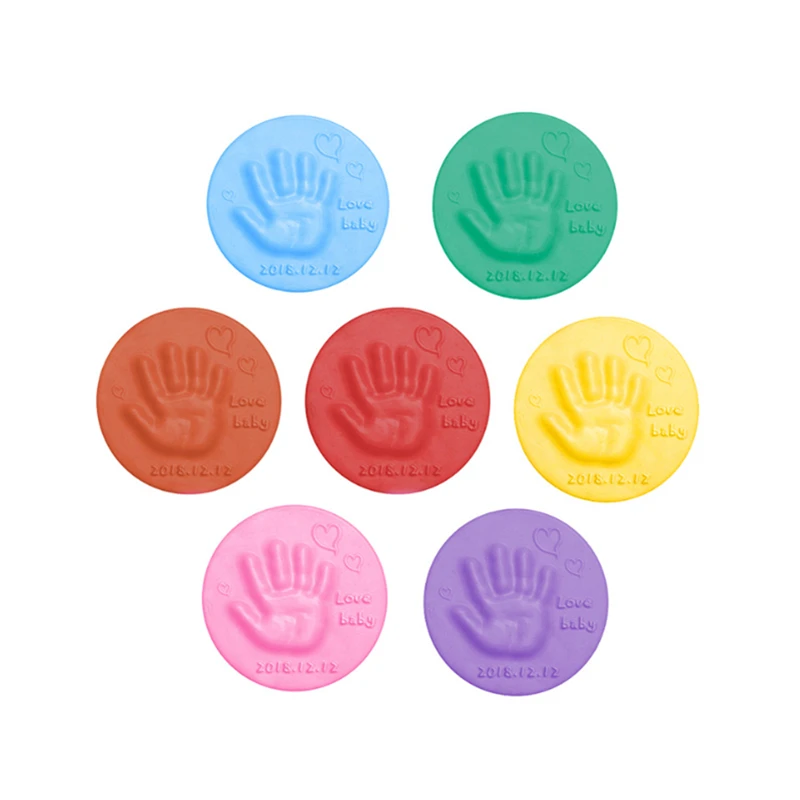 

Air Drying Soft Clay Baby Handprint Footprint Imprint Kit Casting Parent-child Hand Inkpad Fingerprint Kids Toys