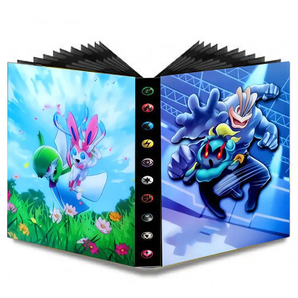 

240pcs Pokemon Cards Holder Album Book Cartoon Album Pokemon Binder Folder Game Card Collections Kids Top Loaded List Toy Gift