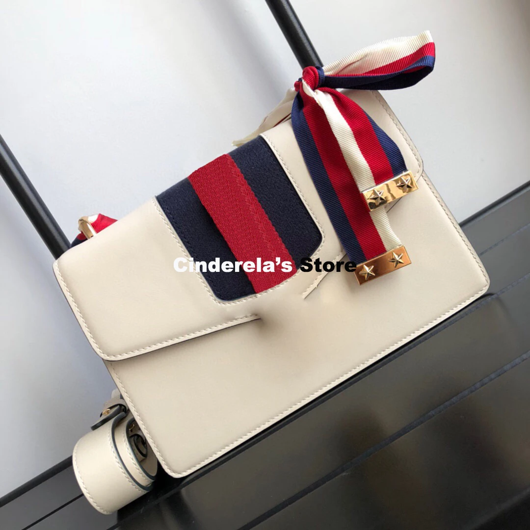 

2021New Fashion Shoulder Bags for Women Hight Quality Genuine Leather Female Luxury Brand GG Sylvie Handbag