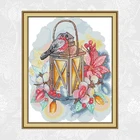 Набор для вышивки крестиком Птица и лампа, 11CT печатная ткань 14CT, подсчет холста, домашний декор, вышивка
