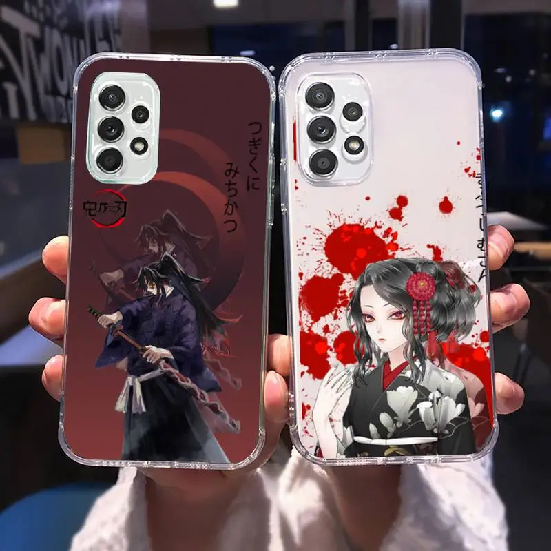 

Demon Slayer soft Phone Case for Samsung A 51 50 52 12 21s 31 40 70 71 note S 20 10 21 ultra plus fe clear coque shell
