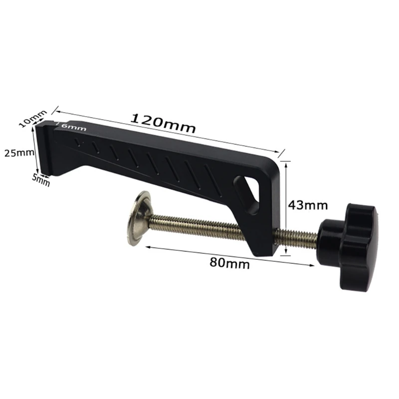 

45 Type T-Track Slot Special Fixing Clips G Clamp for Wooden Table Funiture Woodworking Tool Holding Positioning