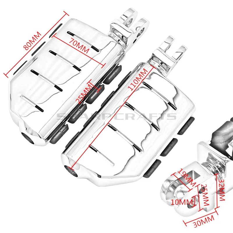Передние и задние подножки для ног Triumph Rocket III Thunderbird Storm Sport Bonneville SE T100 Adventurer Legend Speedmaster