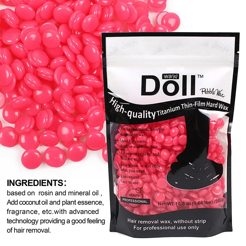 300 г натуральная пленка для удаления волос на теле твердый воск бобы депилятор