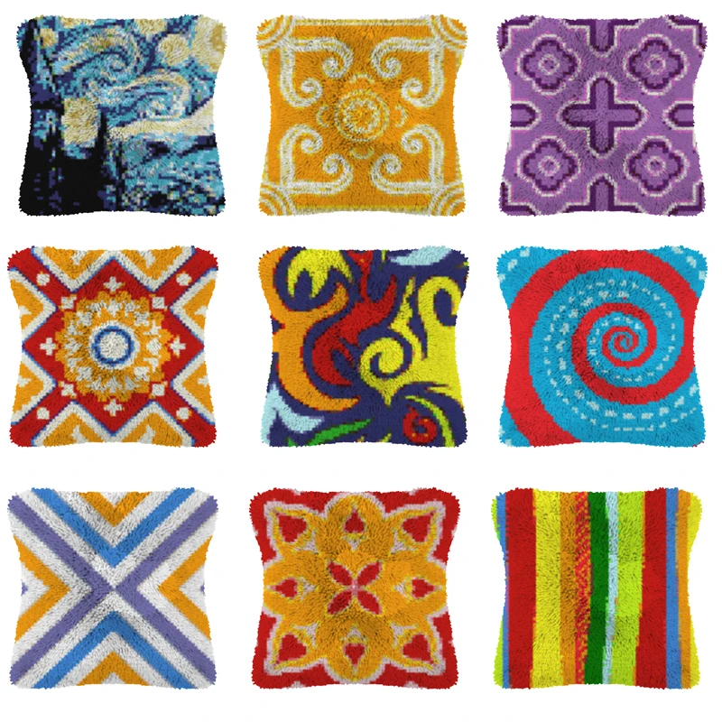 Декоративный крючок защелка для дивана в богемном стиле цветная холщовая