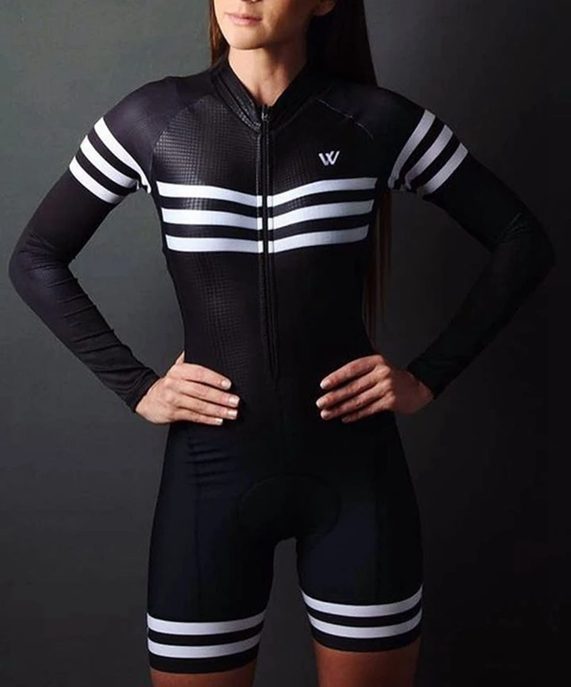 

Women's bicycle jumpsuit long-sleeved triathlon summer quick-drying breathable vvs women cycling skinsuit