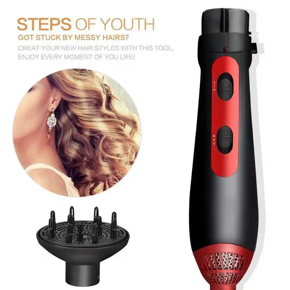 5 в 1 многофункциональный фен для волос вращающаяся щетка горячей укладки бигуди