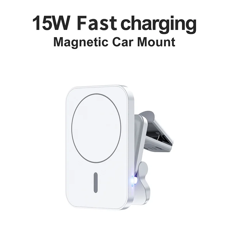 15w magnetic wireless chargers car air vent stand mount phone holder fast charging station for iphone 12 qi wireless charger free global shipping