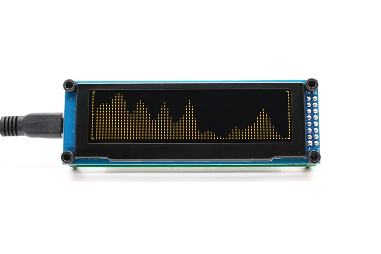 LINK1 OLED Музыка Аудио спектр индикаторный Усилитель СКОРОСТЬ Регулируемый режим АРУ 15 уровень