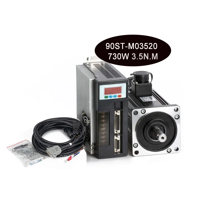 Серводвигатель и драйвер 90ST M03520 730 Вт 2000 нм кВт об/мин серводвигатель переменного