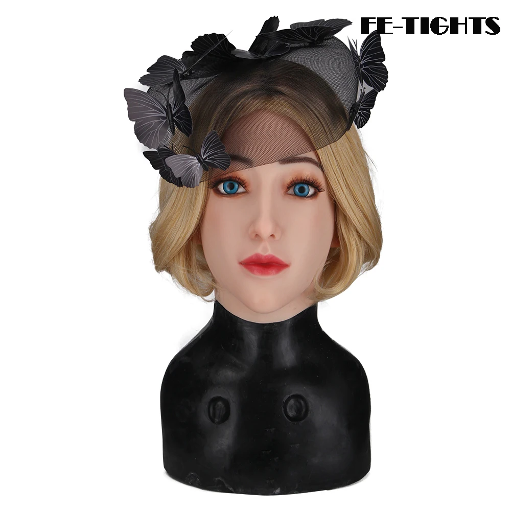 

(Alice)Crossdress Full Head Realistic Silicone Young Girl Female Disguise Party Masquerade Cosplay Transgender Mask Drag Queen