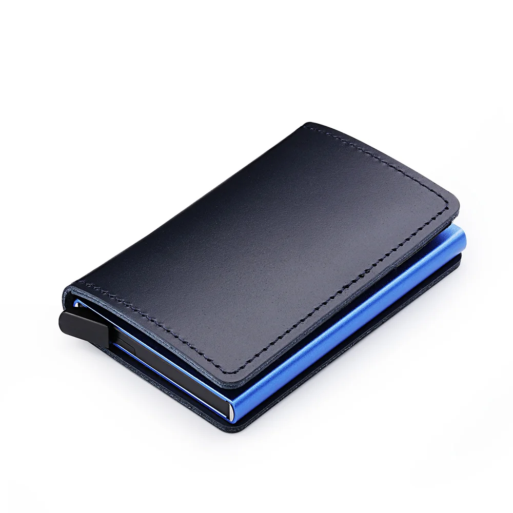 

Casekey Luxury Men's Top Grain Genuine Leather Wallet Rfid Bloing Credit Card Holder Wallet