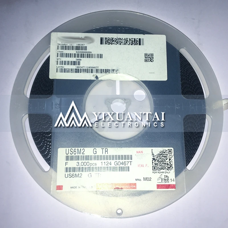 100 шт./партия бесплатная доставка оригинальный 2N7002DW 702 2N7002SPT US6M2GTR M02 US6M2 G3 TR M03 SOT363 |