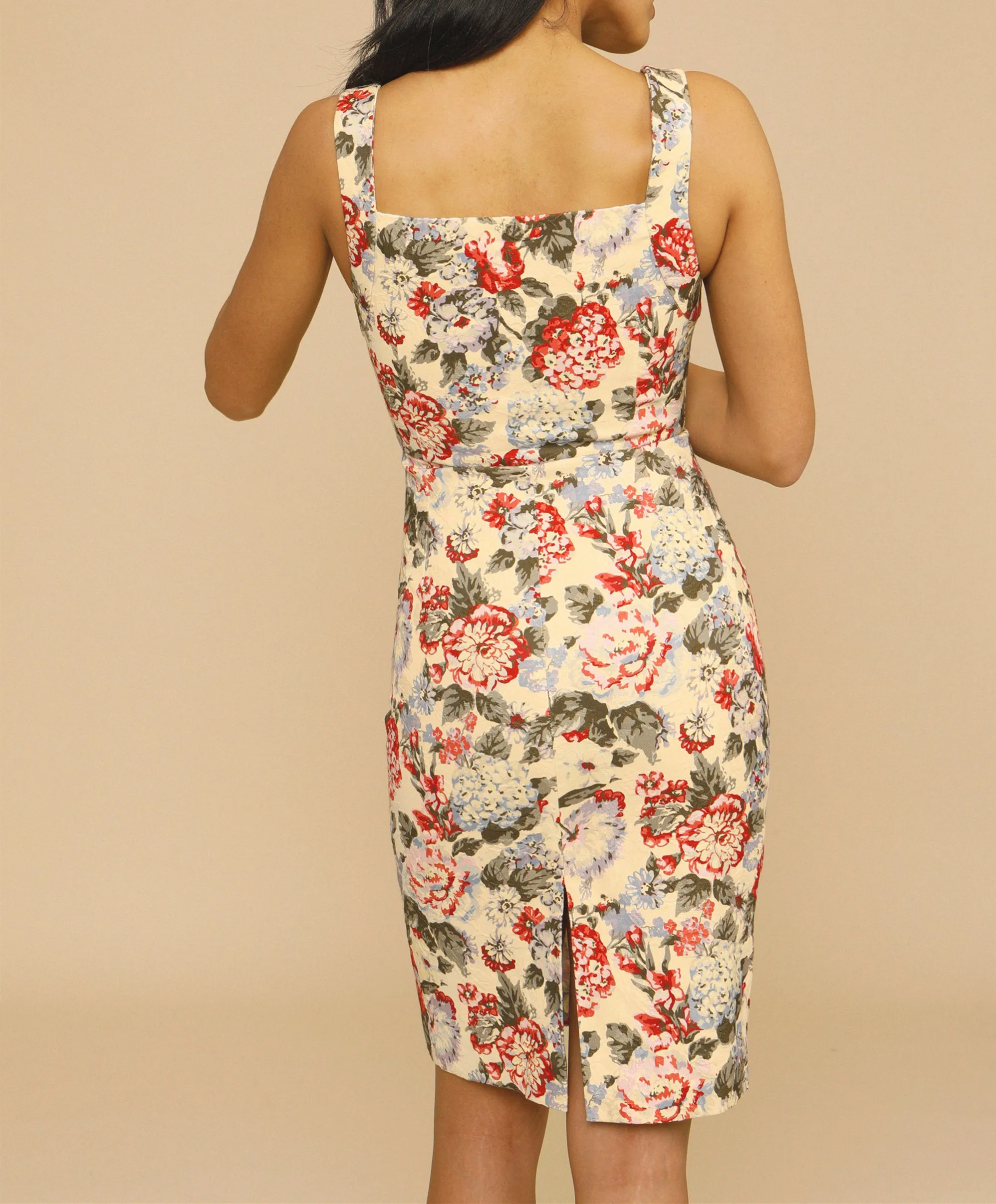 Women's Sling Mini Dress Hydrangea Floral Retro Print 2021 New Spaghetti Ladies Strap Back Split Sleeveless Short Dresses | Женская