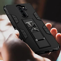heavy duty protection armor shockproof case for xiaomi redmi note 9s 7 8 9 promax magnetic kickstand silicone hard pc back cover