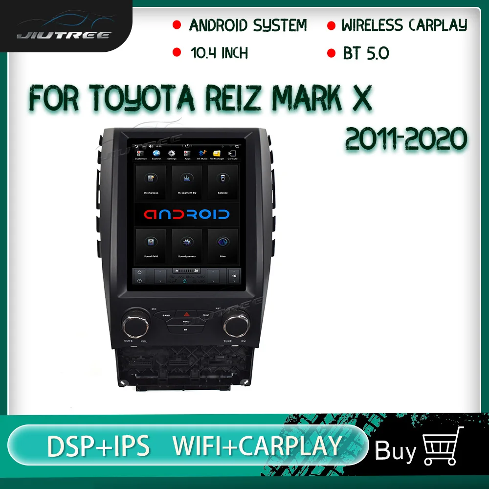 

PX6 Android 9 автомобильный радиоприемник для Toyota Reiz Mark X 2011-2020 GPS Беспроводная навигация Carplay мультимедийный плеер Автомобильный стерео ресивер