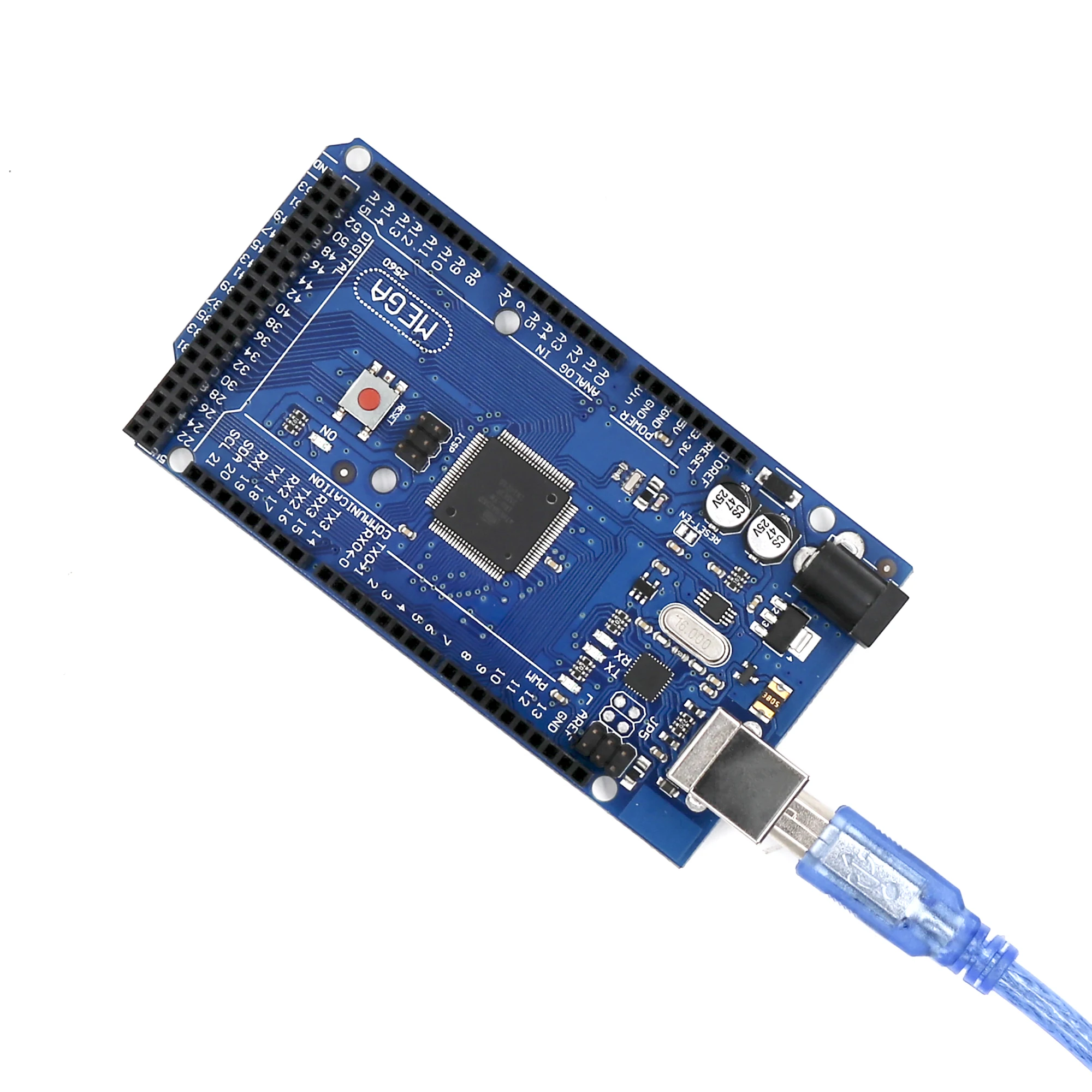 10 шт./лот Mega 2560 R3 плата с USB кабелем ATMega ATMega16U2 чип для интегрированного драйвера