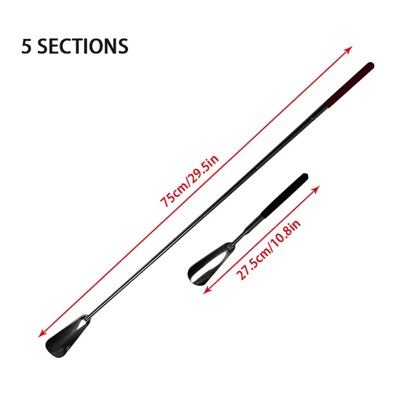 Профессиональный рожок для обуви телескопическая стальная длинная ручка