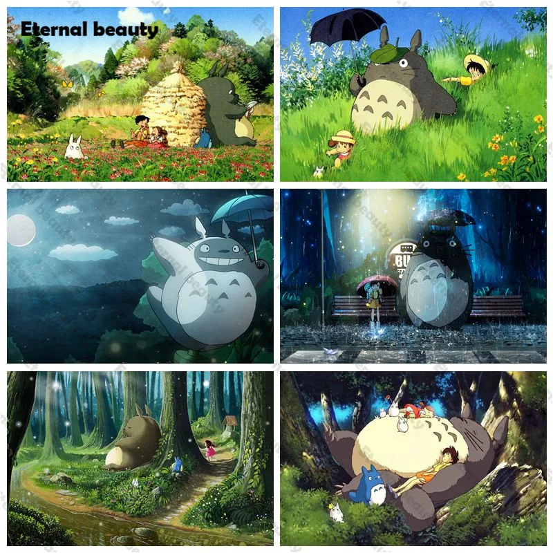 

Home Decor 5D Diamond Painting Embroidery Japan Anime Full Drill Cross Stitch Wall Art Pictures Handmade Artwork As a Warm Gift