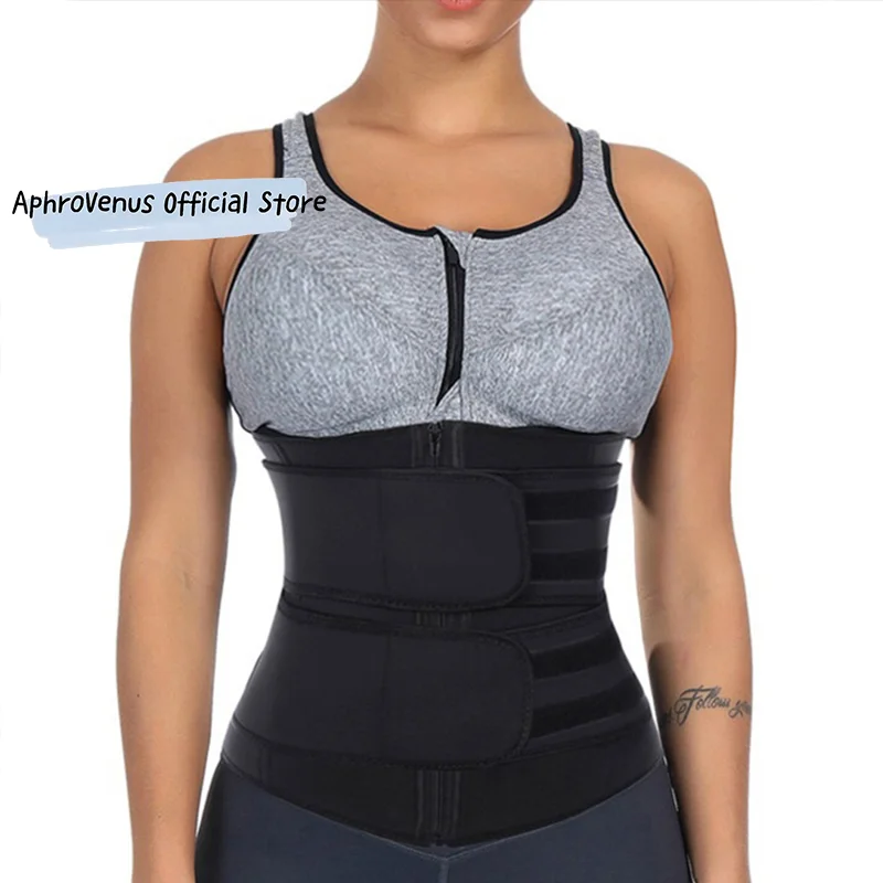 

Корсет женский латексный на молнии, утягивающий пояс, спортивный пояс для похудения, черный, на молнии