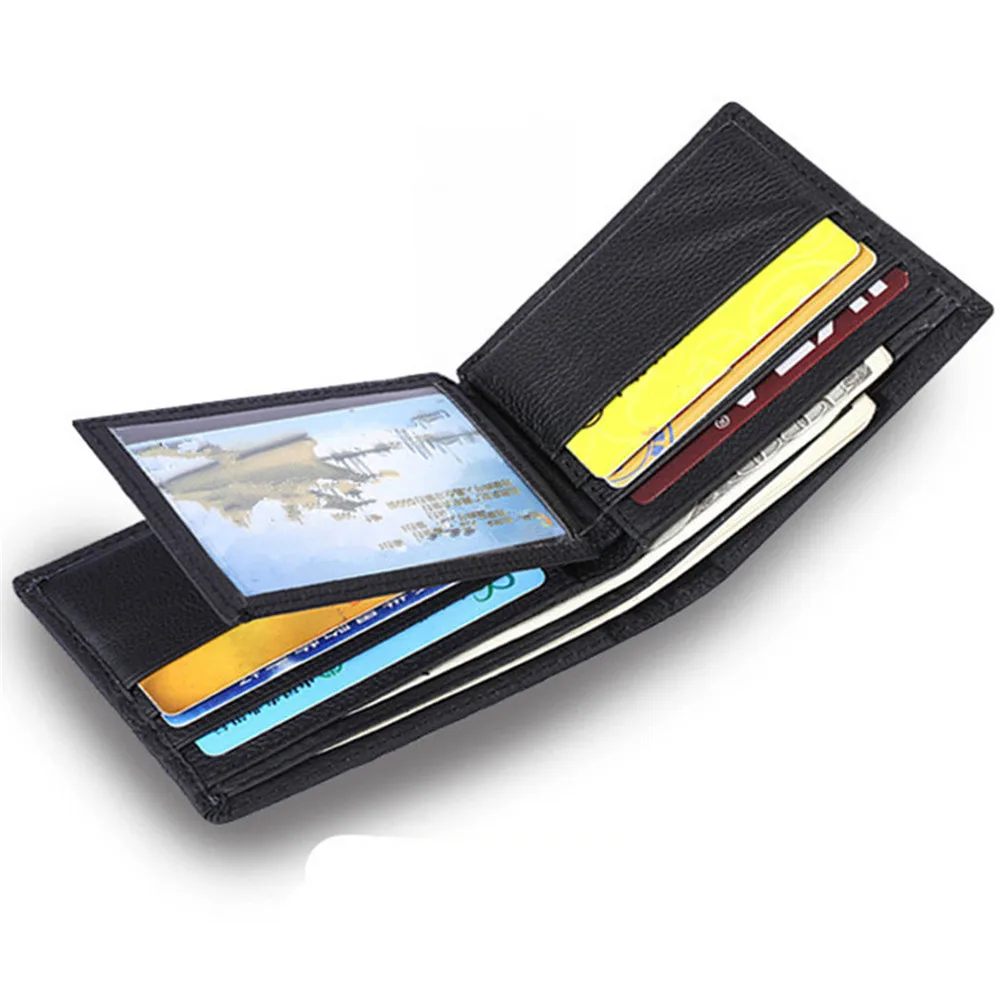 Мужские кошельки на молнии из натуральной кожи винтажные тонкие мужские для