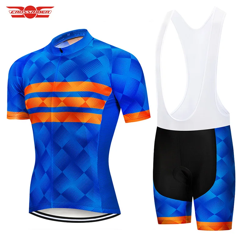 

2021 New 2021 Bule Cycling 9D Set MTB Uniform Bike Clothes Wear Ropa Ciclismo Mens Summer Quick Dry Bicycle Clothes Short Maill