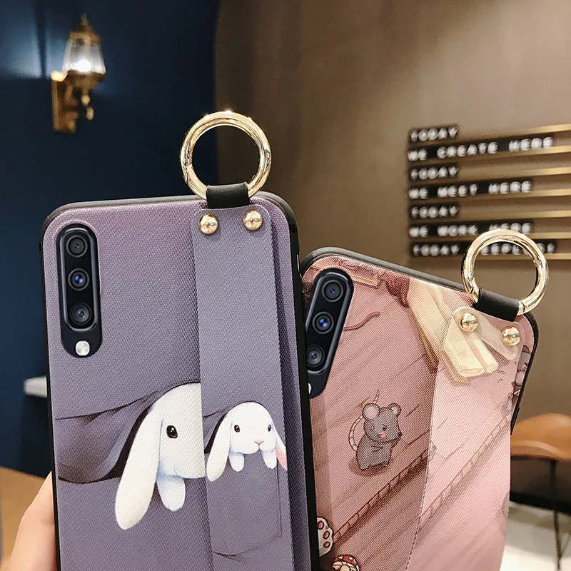 SoCouple держатель для телефона чехол для samsung Galaxy A70 A60 A50 A40 A30 A20 A10 S9 S8 S10 плюс S10e Note 8, 9, 10, плюс ремешок чехол
