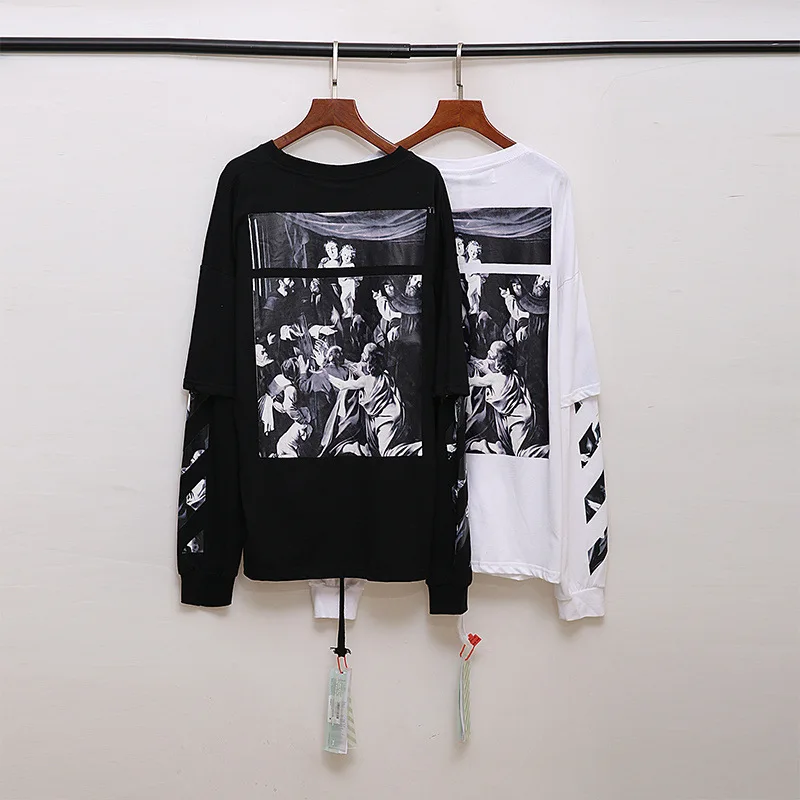 

Off white Long Sleeve Hoodies Retro Men Clothing Sweatshirt Punk Rock Pullover Funny Off White Hoodie Autumn Shirt Streetwear