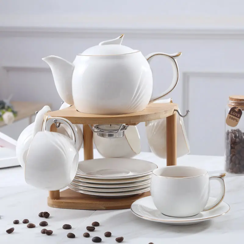 European Ceramic Coffee Cup Women's Suit High-end Tea Set Household Water Mug with Spoon Cups and Mugs | Дом и сад