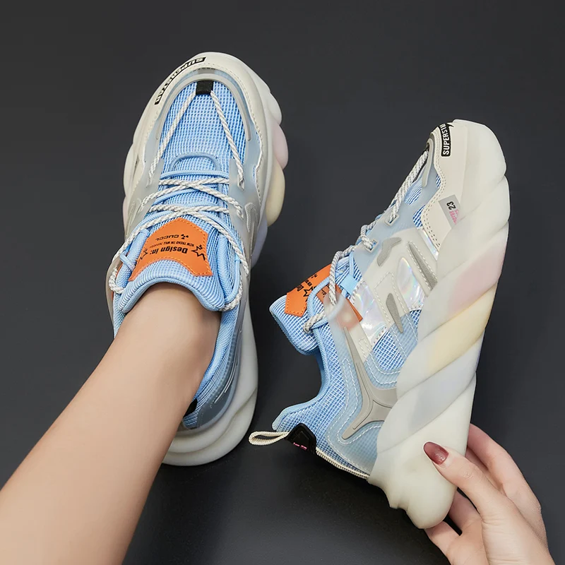 

2021 New Summer Fashion Blade Casual Men Shoes Comfortable Breathable Walking Lightweight Lace-up Sneakers Chaussure Homme