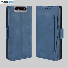 Wallet Cases For Samsung Galaxy A90 Case Magnetic Closure Book Flip Cover For Samsung A80 Leather Card Photo Holder Phone Bags