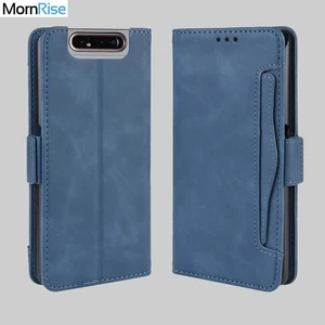 wallet cases for samsung galaxy a90 case magnetic closure book flip cover for samsung a80 leather card photo holder phone bags free global shipping