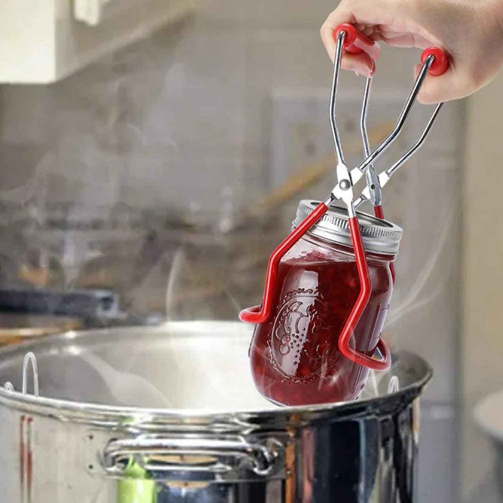 

1 шт. консервной банки Tong Нержавеющая сталь с защитой от ожогов подъемник Non-slip бутылочка для кормления кухонные инструменты для зажима расх...