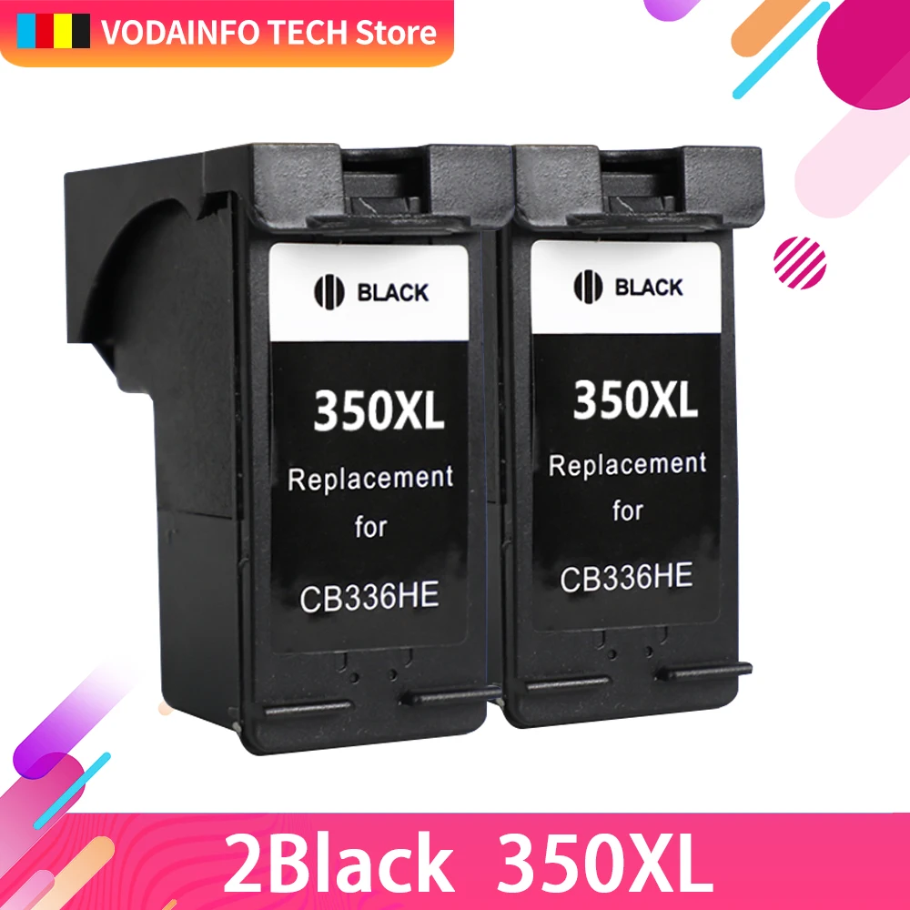 2BK QSYRAINBOW 350XL 351XL сменный картридж для принтера для hp 350 351 использовать для D4200 D4260 D4263 D4360 J5730 5780 5785 C4380 4480 - Цвет: 2BK